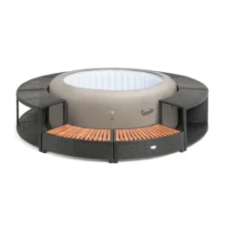 ENTOURAGE ROTIN NOIR SPA GONFLABLE Diam. 200cm 8 ENTOURAGE ROTIN NOIR SPA GONFLABLE Diam. 200cm -Bestway Soldes 2024 entourage rotin noir spa gonflable diam 200cm 3