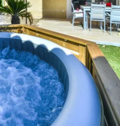 HABILLAGE BOIS POUR SPA -Bestway Soldes 2024 habillage bois pour spa 3