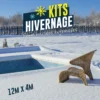 KIT HIVERNAGE PISCINE ENTERRE 12,00x4,00