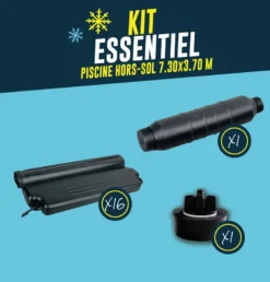 KIT HIVERNAGE PISCINE HORS SOL 7,30x3,70 M -Bestway Soldes 2024 kit hivernage piscine hors sol 7 30x3 70 m 3