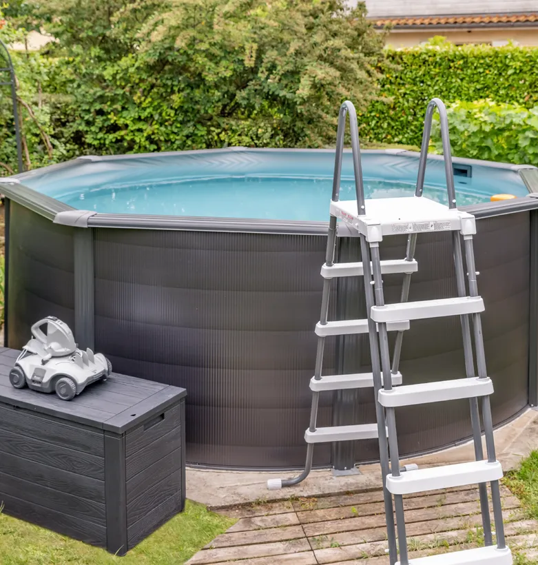 PISCINE ACIER 4,60 H 1,32 GRAPHITE 3 PISCINE ACIER 4,60 H 1,32 GRAPHITE – Image 3