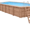PISCINE BOIS INDIANA 6.70x4.00 H 1.38 LUXE