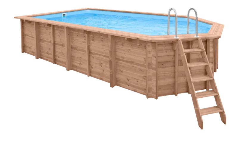 PISCINE BOIS INDIANA 6.70x4.00 H 1.38 LUXE 1 PISCINE BOIS INDIANA 6.70x4.00 H 1.38 LUXE