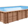 PISCINE BOIS LOUISIANA 8.00x4.00 H 1.38 LUXE