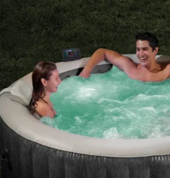 SPA GONFLABLE INTEX PURESPA BALTIK 4pl. GRIS -Bestway Soldes 2024 spa gonflable intex purespa baltik 4pl gris 5